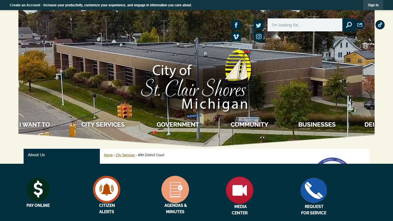 40th District Court | St. Clair Shores, MI - Official Website