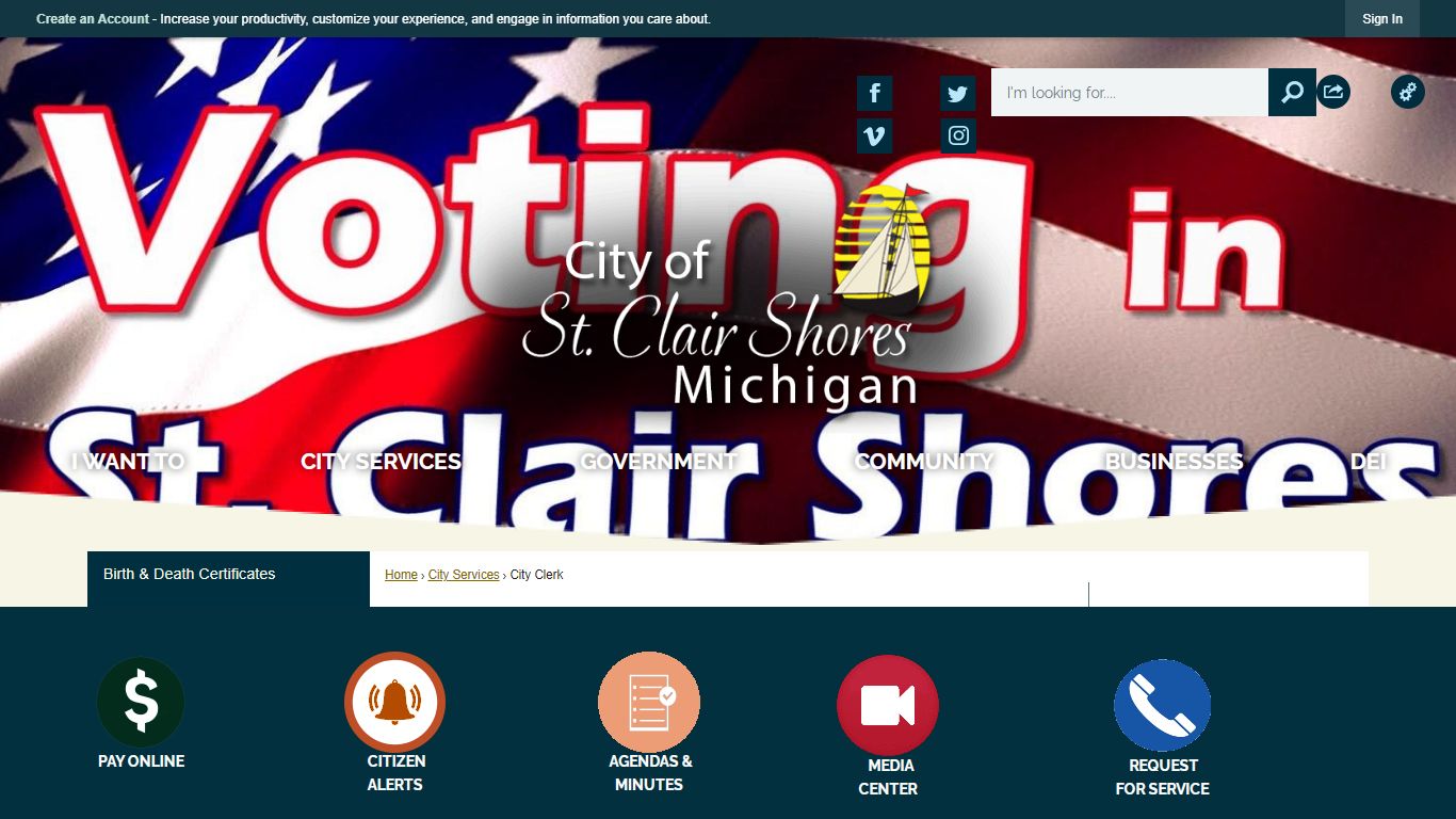 Office of the City Clerk | St. Clair Shores, MI - Official Website